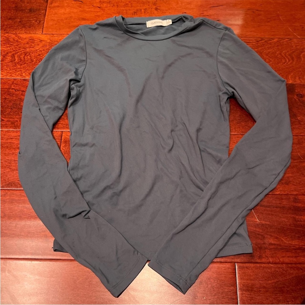 Glassons Blue Long Sleeve Tee
